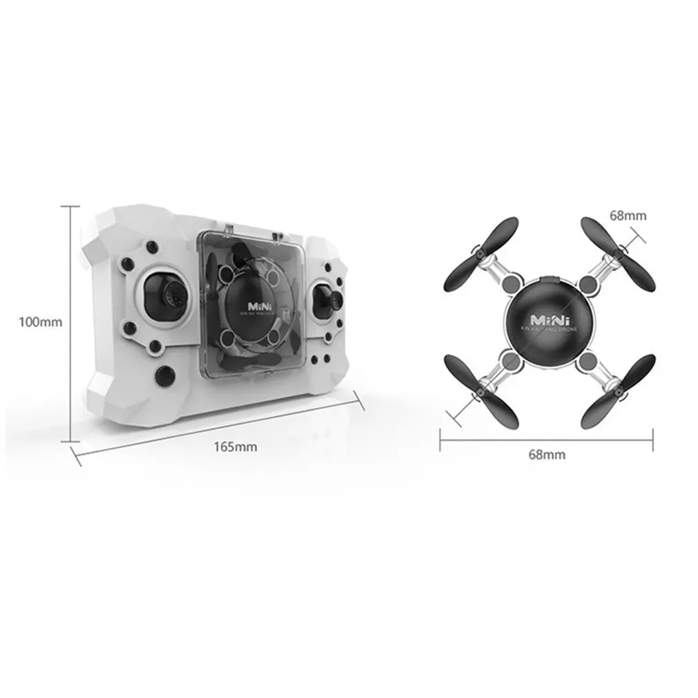 Мини Дрон RC вертолет складной пульт дистанционного управления Вертолет режим Дрон RTF без камеры 2,4 г 4CH Квадрокоптер забавная Рождественская игрушка