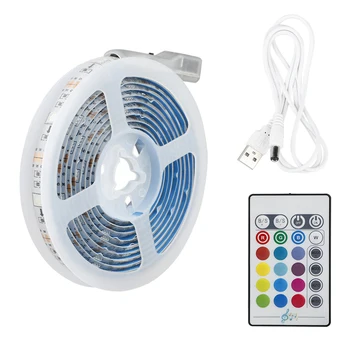 

16-Colors Music Control Atmosphere Light Strip USB Flexible Waterproof Strip Lights Led Diode Lamp TV Background Light Strip Hot