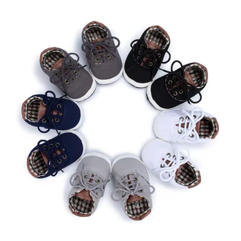 Toddler Infant Baby Boy Girl Shoes Boy Sneakers Classics Canvas Shoes Anti-slip Soft Sole Newborn First Walkers Moccasins 1