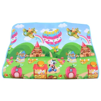 

Double-Sided Cartoon Newborn Play Mat Safe Crawling Play Pad Baby Infants Learn Crawing Walking Cushion