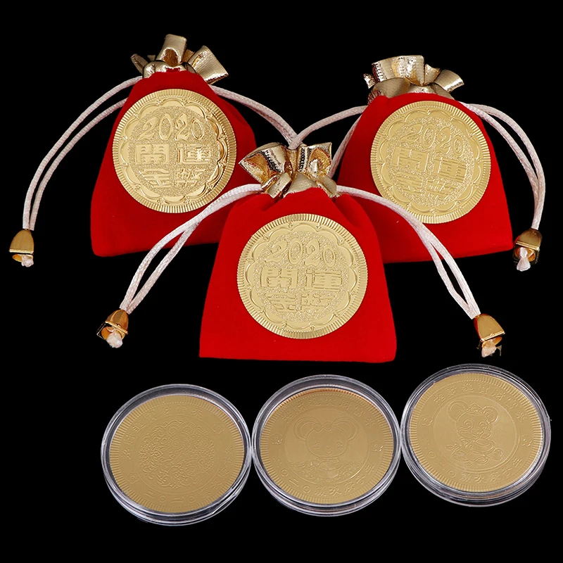 Год крысы памятная монета Китайский Зодиак сувенир вызов коллекционные монеты коллекция Искусство ремесло 1 шт