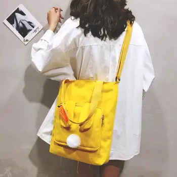 

Women Fashion Shoulder Crossbody Bag Canvas Large Capacity Handbag Totes