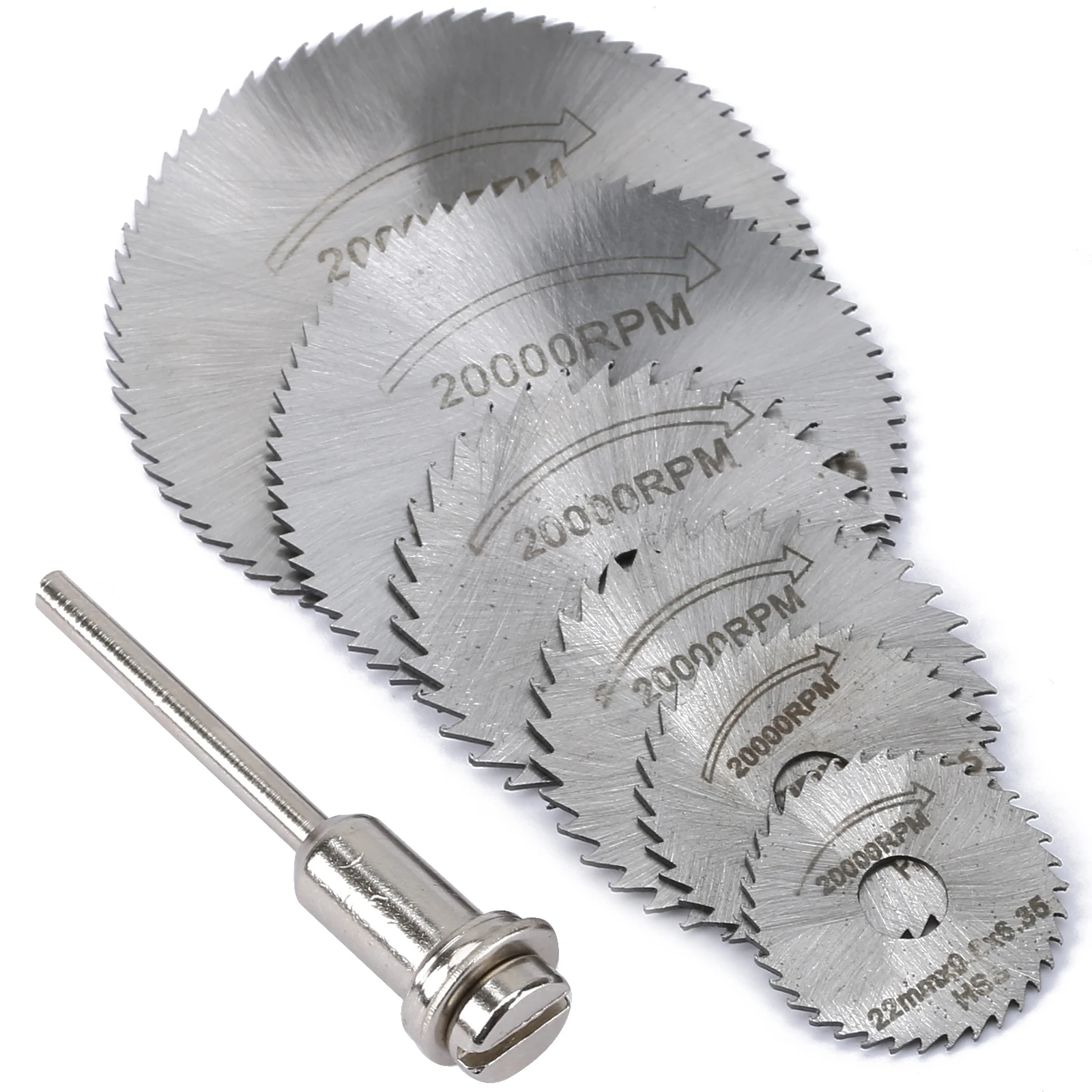 7pcs set Mini HSS Circular Saw Blade Rotary Tool For Dremel Metal Cutter Power Tool Set Wood Cuttin