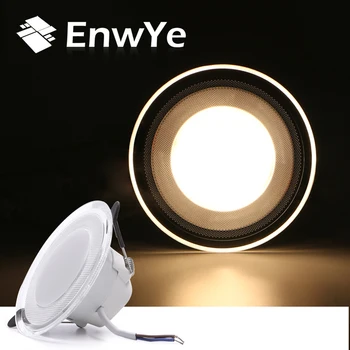

EnwYe LED ceiling downlight 220V three color dimming aisle down light 5W 7W Indoor living room Kitchen Bedroom corridor