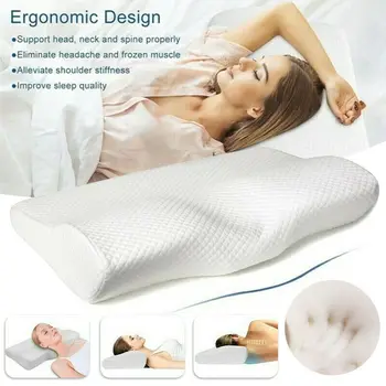 

Slow Rebound Memory Foam Pillow Cervical Contour Pillow Neck Pain Anti Snore Health Ergonomic Protection Cervical Pillow