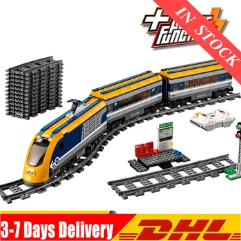 

2020 02117 City Figures RC Passenger Train Set with Power Function Building Blocks Bricks Toy Compatible 02008 02118 02009 60197