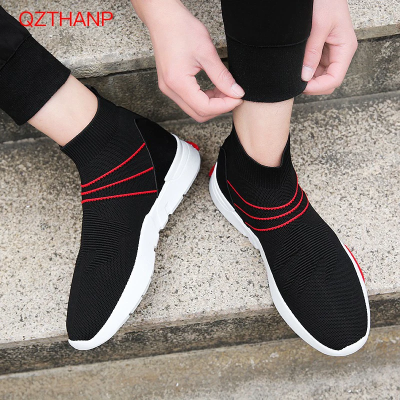 

Unisex Breathable Mesh Male Sneakers Tenis Feminino Casual Outdoors Adults Trainers Summer Brand Shoes for Men Sock Footwear