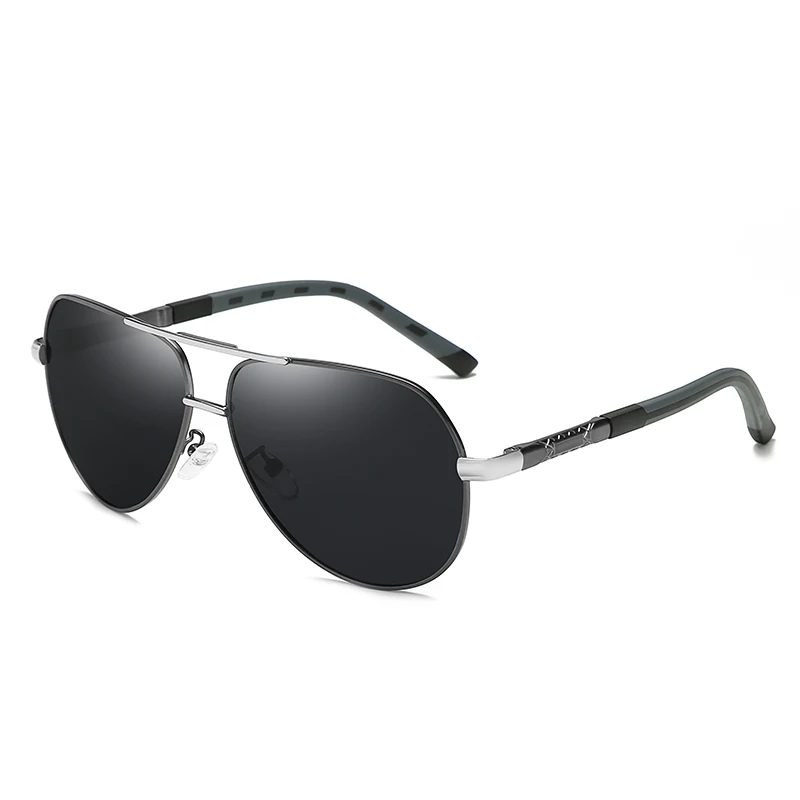 Pro Acme, Ретро стиль, алюминий, поляризационные солнцезащитные очки, мужские, пилот, солнцезащитные очки, покрытие линз, для вождения, для мужчин, zonnebril heren PC1351 - Lenses Color: C2 Gun Black