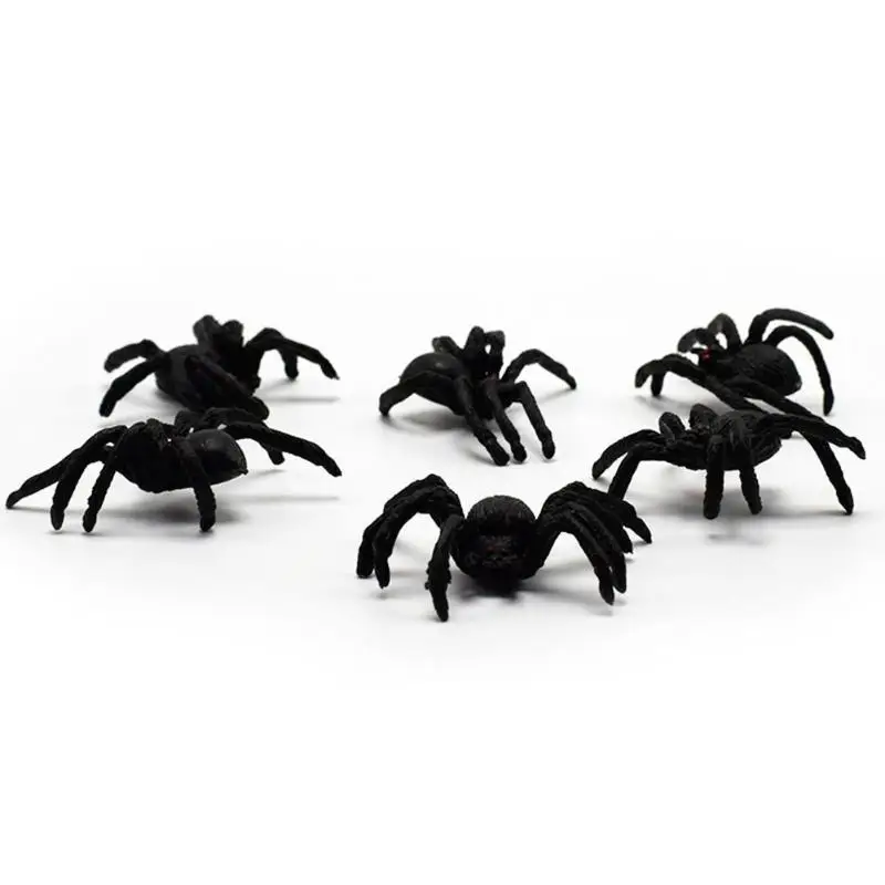 Имитация паука шутки игрушки ПВХ искусственное насекомое модель животного игрушки трюк