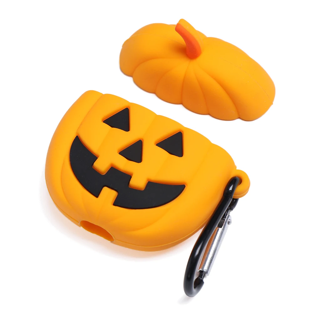 

1Pc for Halloween Pumpkin Full Protection Soft Silicone Cover Case For Airpods Bluetooth Earphone New Arrival Accessories Gifts