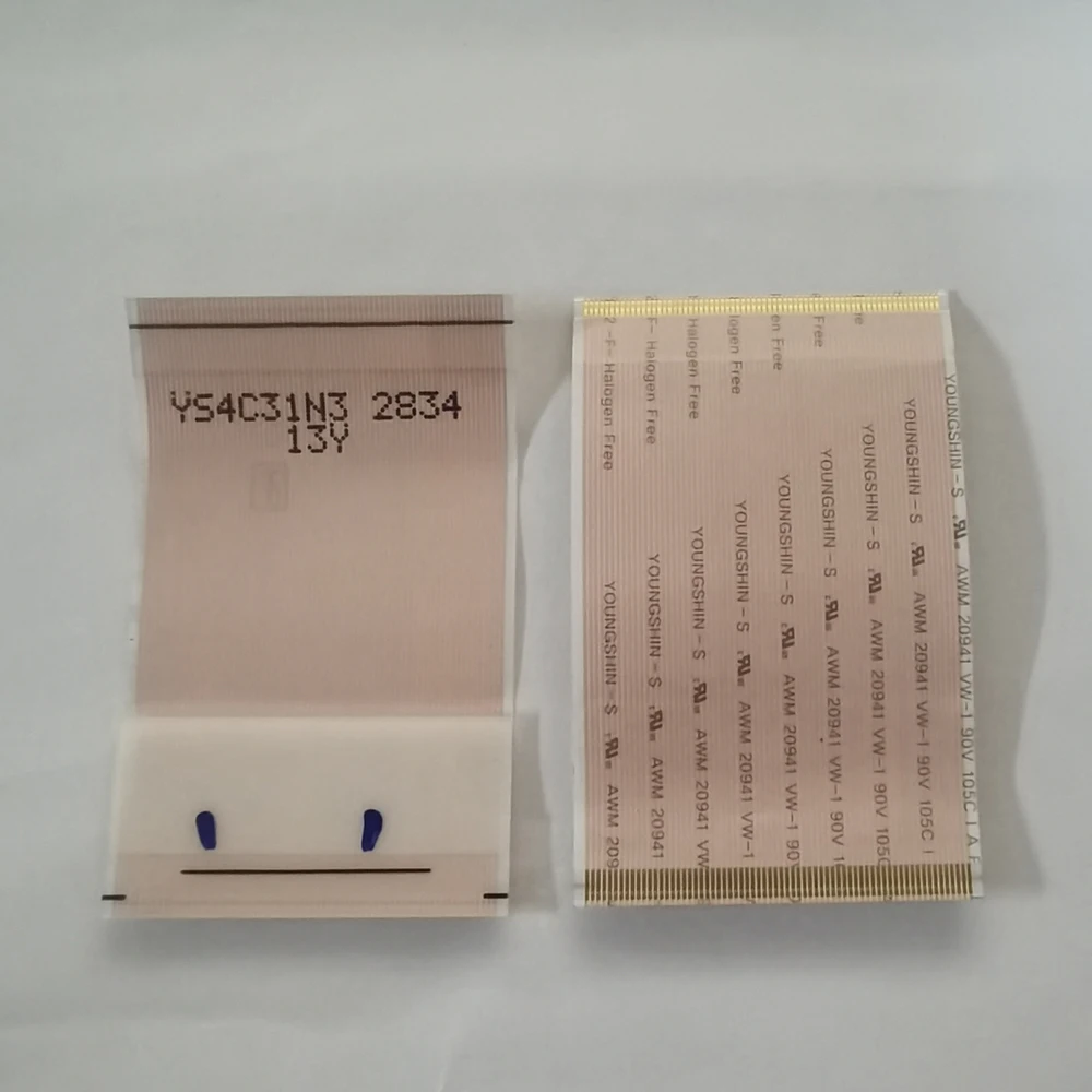 2834 Original Flex Cables 68 pin Tcon Card Cable Without Buckle Flexible 35mm X 56mm Tcon Board Connector Connection Flex Cable