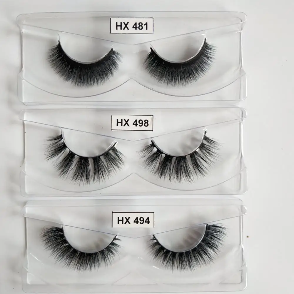 481 498 494 30 pairs Hexuan Eyelashes 4D Mink Lashesnatural false eyelashes thick makeup real4d mink lashes soft eyelash extension - Цвет: 481 498 494
