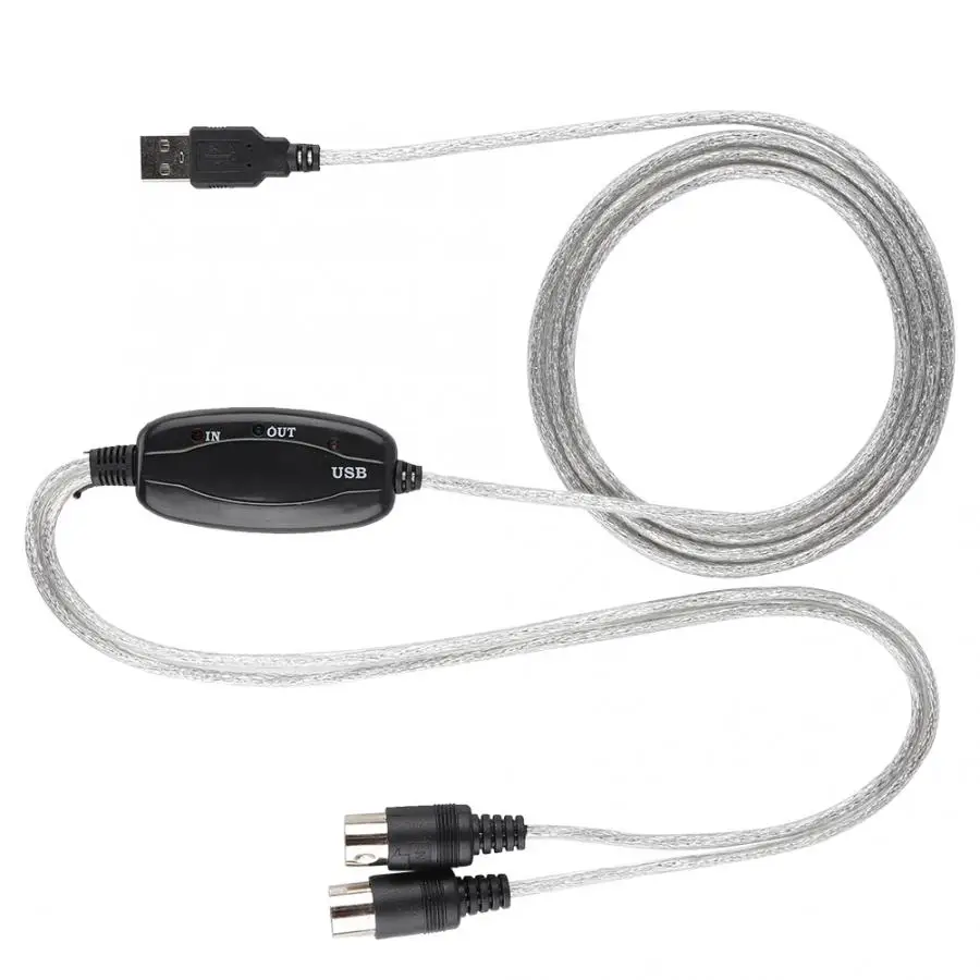 MIDI-USB кабель конвертер MIDI интерфейс адаптер Шнур клавиатура музыка монтаж линейный кабель