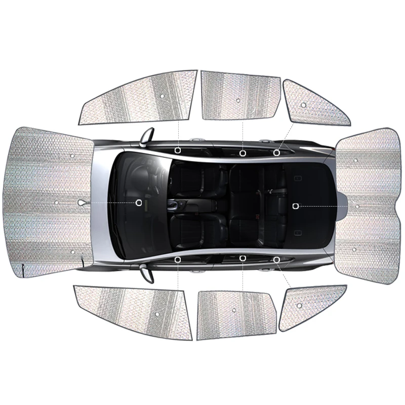 Солнцезащитный козырек из алюминиевой фольги для Volvo XC60 S80L V60 V40 C30 S40 S60L xc90 8