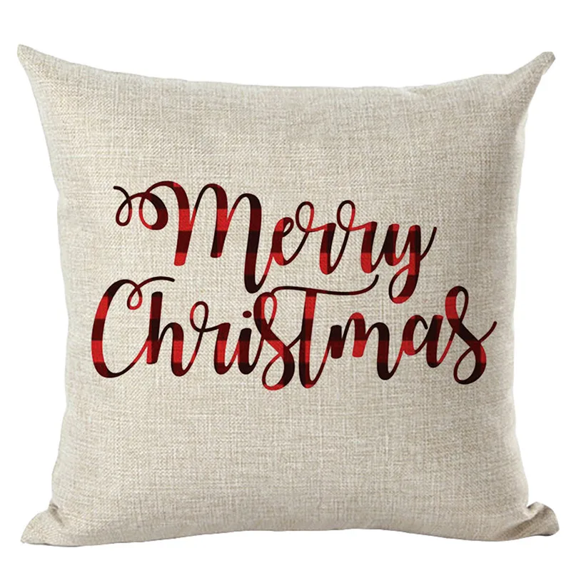 A Merry Christmas наволочки для подушек, льняная наволочка для дивана, домашний декор, современная мода, наволочка для подушки, декоративная кровать, Прямая поставка/C - Цвет: A