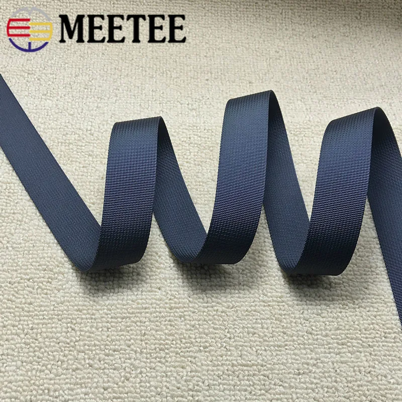 9 ярдов Meetee 0,8 мм утолщенный нейлон черный лямки 15/20/25/32/38 мм Ширина для приготовления пищи на воздухе ремень сумки из натуральной кожи Ремешки аксессуары для обуви RD212