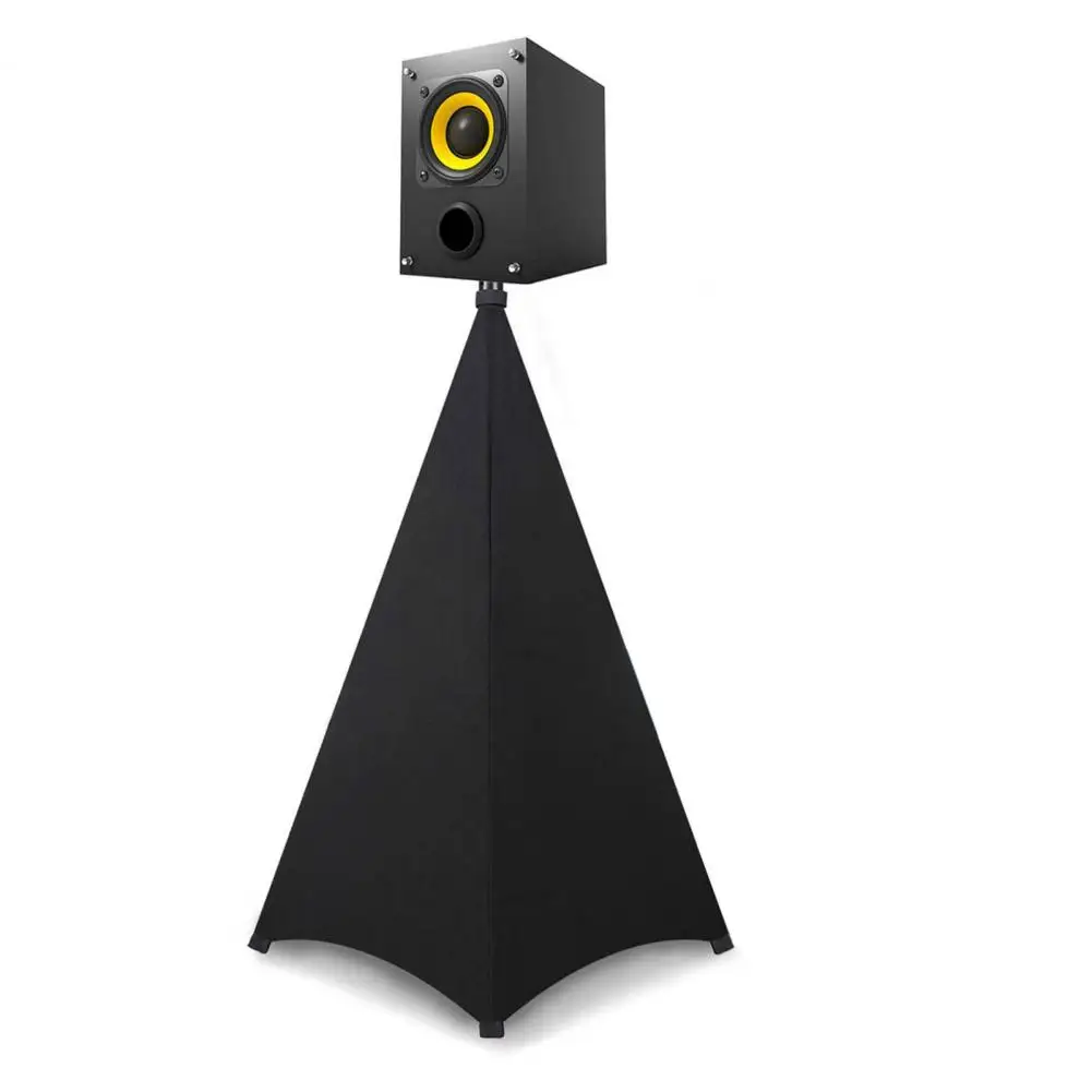 Funda soporte de altavoz resistente a roturas, falda soporte de trípode de Lycra ajustable para banquete - AliExpress Productos