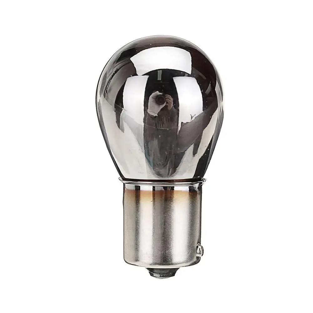 1 пара 581 PY21W S25 BAU15s хром желтый красный Стекло 12V 21W фары для автомобиля задний фонарь стоп светильник индикаторная лампа