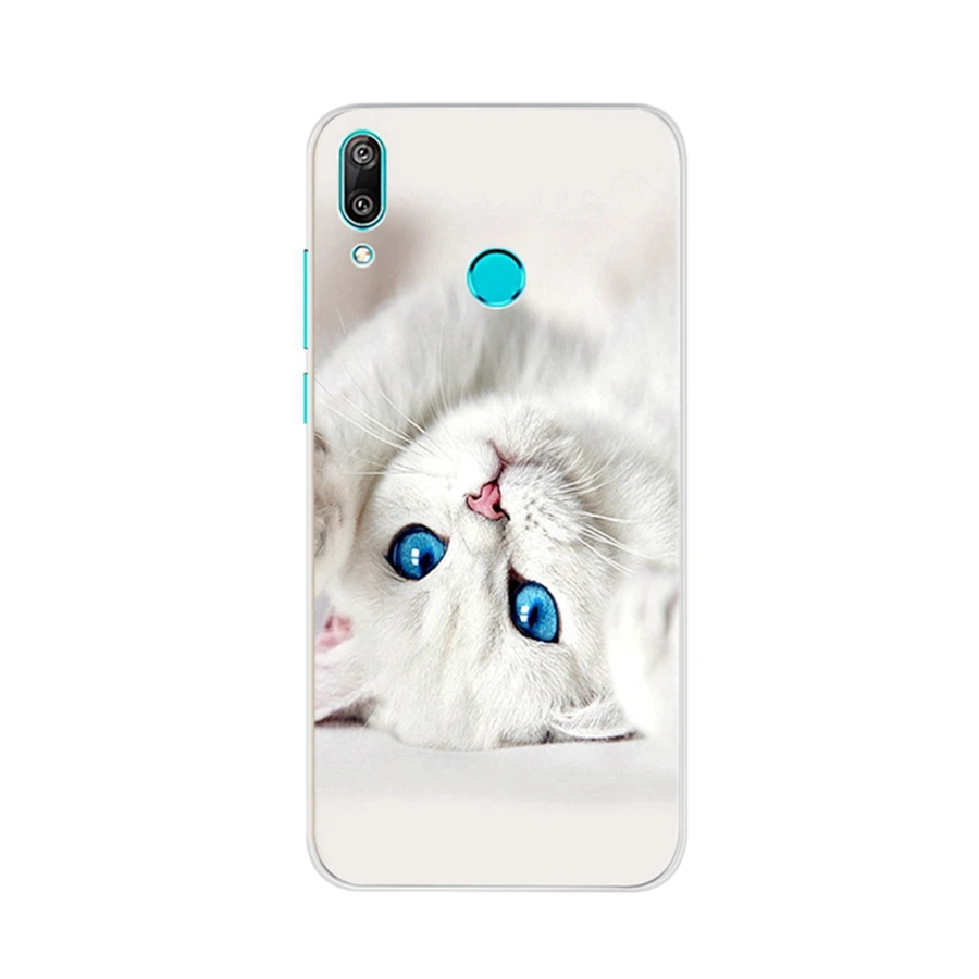 Для Huawei Y7 Y 7 Чехол Мягкий 360 Полный задний Чехол для Huawei Y7 Pro DUB-LX1 DUB-LX2 Y7 Prime украшение маски на заднюю панель - Цвет: Серый
