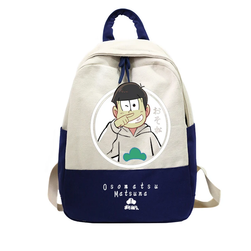 Аниме osomatsu san лоскутный рюкзак женский дорожный рюкзаки для подростков девочек osomatsu-san Bagpack женский Mochila - Цвет: 6