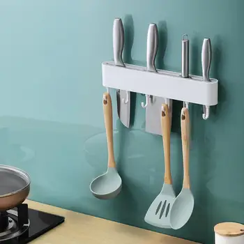 

Kitchen Knife Holder Knives Stand Kitchenware Storage Rack Wall Mounted Seamless Stands For Knives Multi Purpose Rack