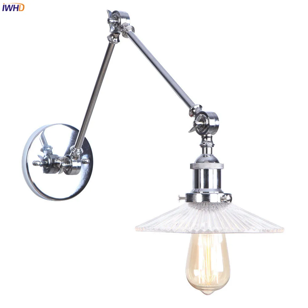 

IWHD промышленный Декор винтажный настенный светильник для спальни бар зеркало лестничный светильник Лофт ретро настенный светильник s светильники Wandlamp аппликация Murale
