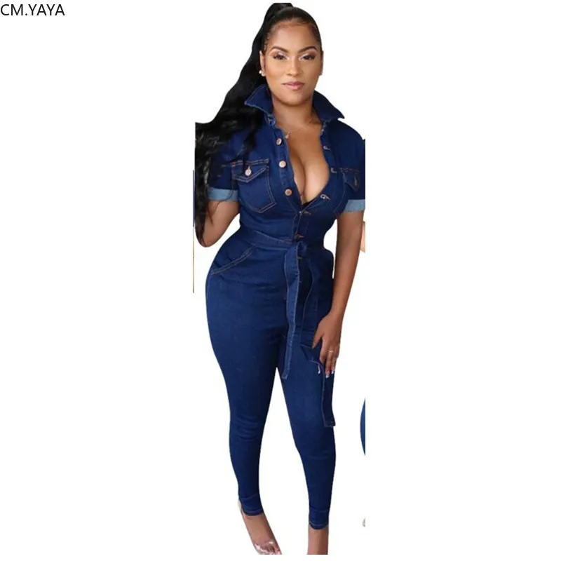 

GL Autumn Winter women Denim Jeans Full Sleeve Sashes Bodycon Jumpsuit Sexy Club Night Romper playsuit Overall outfit W8219