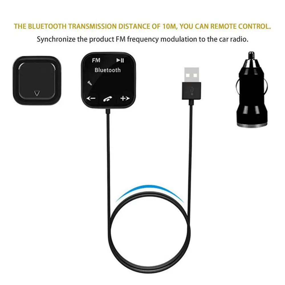 Мини Bt760 Автомобильный Mp3 беспроводной музыкальный плеер Hands-Free, fm-передатчик с двойной Usb зарядкой