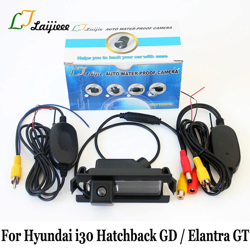 Беспроводная камера заднего вида для hyundai i30 хэтчбек GD/Elantra GT 2012~ /RCA AUX HD CCD ночного видения Автомобильная камера заднего вида