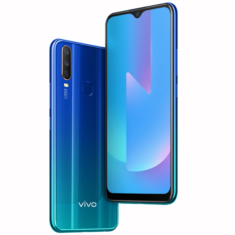 Профессиональный смартфон Vivo U3x Celular Andriord Octa Core 5000mAh Big Battey 18W Dash с 3 тыловыми камерами 3GB 32GB 6,35''