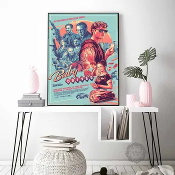 

Baby Driver Classic Movie Posters and Prints Wall Art Painting Decoration Pictures for Living Room For Home Decor