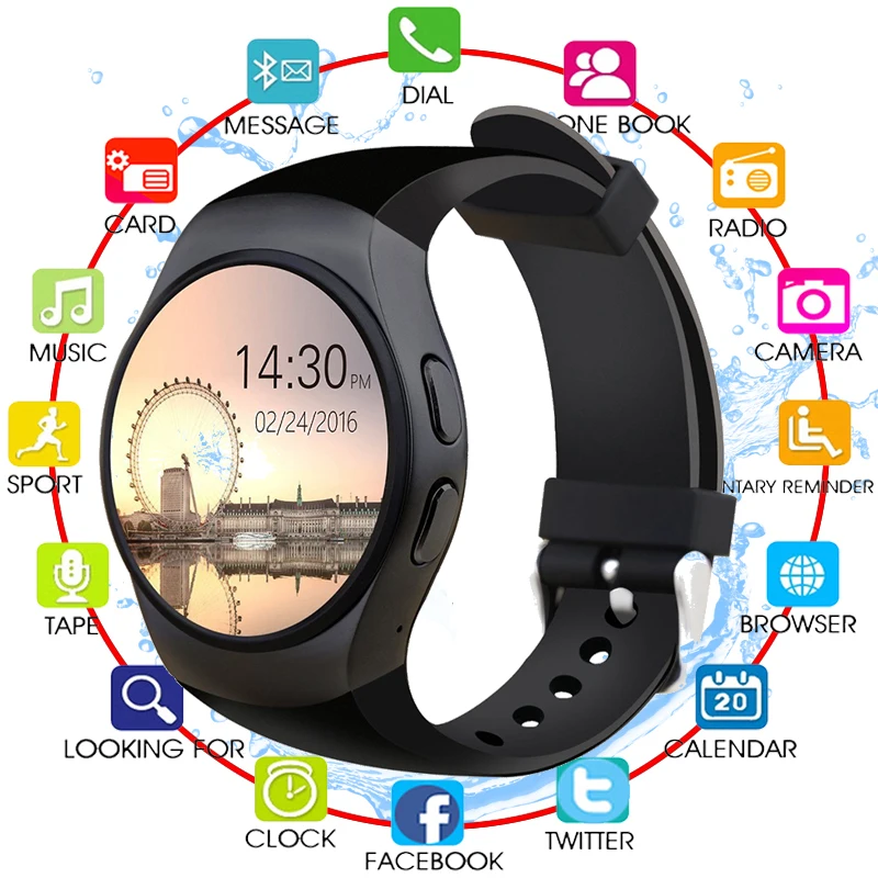 

Clock Smart Watch Android Health Tracker MTK2502 Bluetooth Notification Support SIM TF Card for Samsung Xiaomi apple android IOS