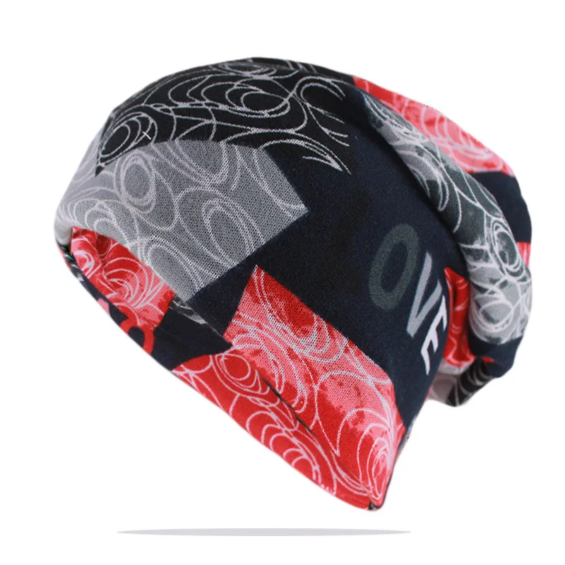 Neue Bunte Mode Herbst Warme Frauen Beanies Skullies Causl Mädchen Hut Schal Doppel Verwendet Außen Gorras Hip Hop Marke Knochen verkauf – Detail 28