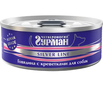 

Quadrupeds quadrupeds GOURMET GOURMET SILVER LINE for adult dogs with beef and shrimp in jelly 100g