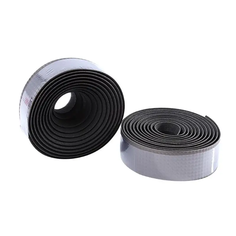 Durable Bicycle Handlebar Tape Portable Road Bike Bicycle Handlebar Tape Carbon Fiber Pattern Non Slip Belt w/ Bar Plugs - Цвет: Grey