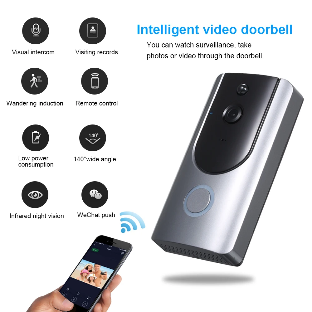 

IP Video Intercom WI-FI Video Phone Door Bell WIFI Doorbell Camera For Apartments IR Alarm Wireless Camera