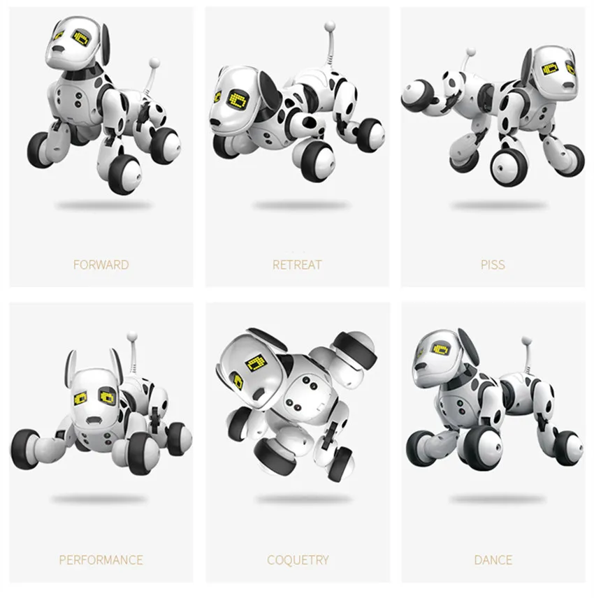 Programable 2.4G Wireless Remote Control Smart animals toy robot dog remote control toys kids toys Electronic toys робот собака Programable 2.4G Wireless Remote Control Smart animals toy robot dog remote control toys kids toys Electronic toys робот собака