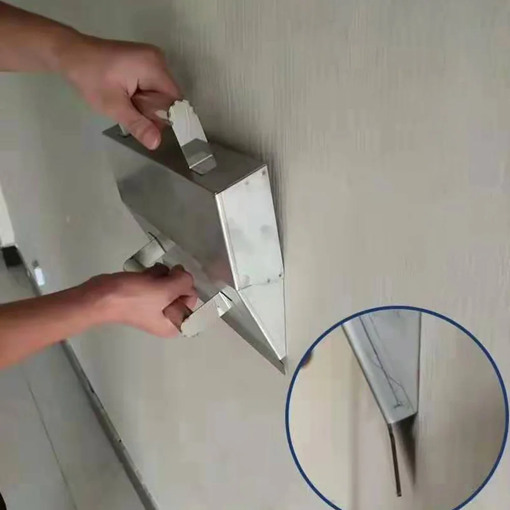 

Easy Grip Mortar Wall Decoration Anti Slip Stainless Steel High Performance Ergonomic Hand Tool Cement Plaster Scraper Portable