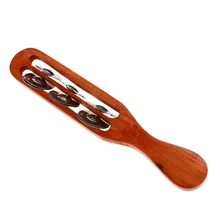 Музыкальный бубен двухрядные металлические джинглы Ручной Ударный барабан для KTV вечерние игрушки