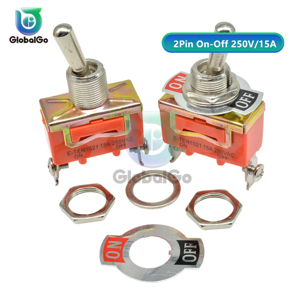 E-TEN1021 29*14,5 мм 250 В 15A тумблер кулисный переключатель 3PIN 2Pin вкл.-ВЫКЛ.-ВКЛ.-ВКЛ.-вкл - Цвет: E-TEN1021