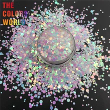 TCT-363 круглая точка микс Русалка жемчуг блеск для ногтей художественное украшение Смола Искусство на тумблеры и формы ремесло аксессуары фестиваль