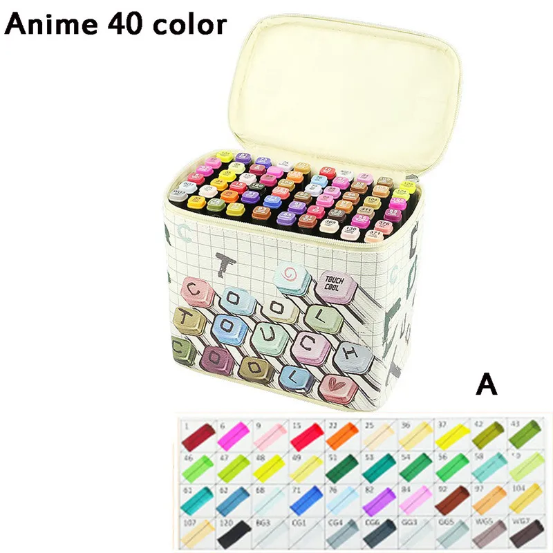 2019 New Painting Design Double Head Mark Note Pen Set Office Supplies Party Holiday DIY Decoration Prop #4E03 (10)