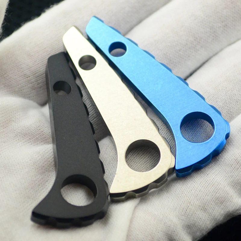 TC4 Titanium Alloy Material Pocket Knife Spine Keel Back Spacer 1 piece For Spyderco Paramilitary 2 C81 PARA2 Knife Handle DIY