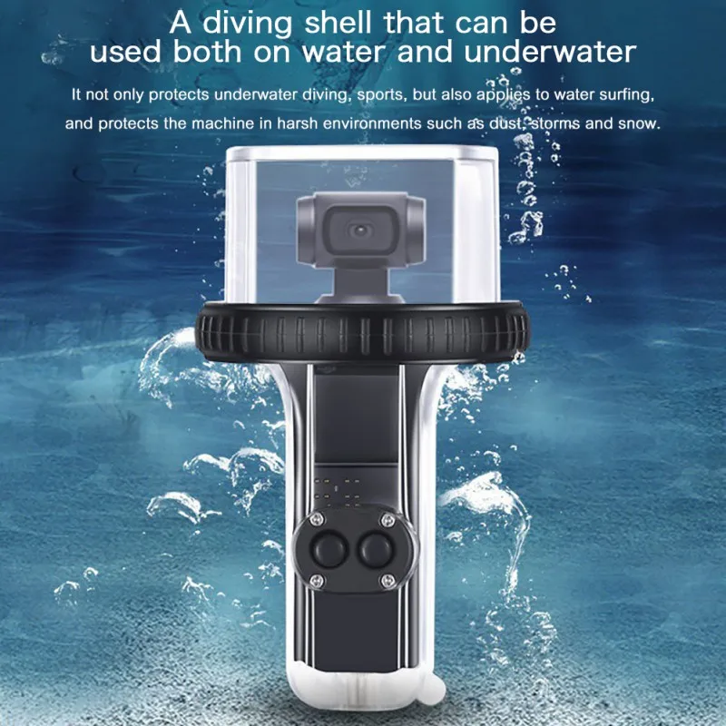 Для DJI Osmo Карманный чехол для дайвинга водонепроницаемый чехол Защитный чехол для дайвинга 60 м Глубина камеры Osmo карманные аксессуары