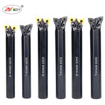 

S25R S32S S40S MW08-R -L Inner hole and outer circle one double head Positive and negative integrated compound turning tool bar