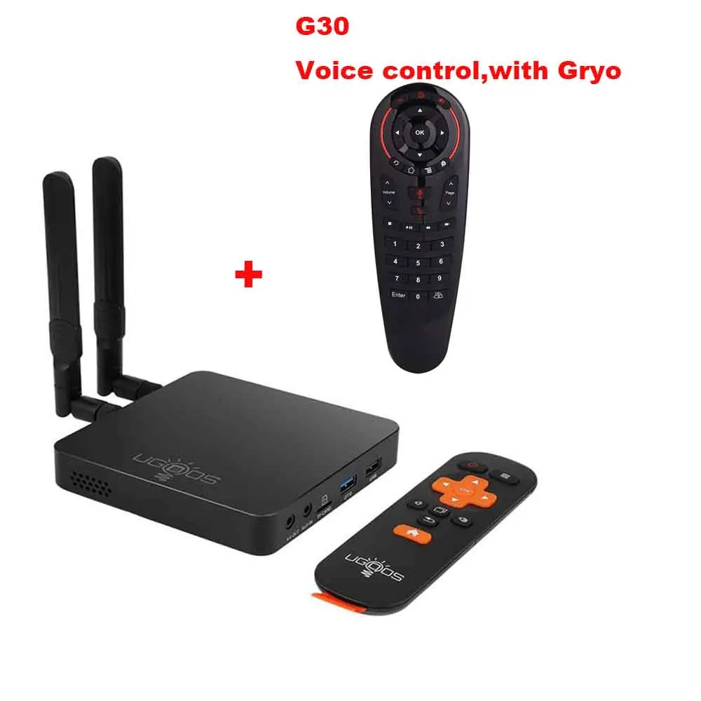 Add G30 UGOOS AM6 Amlogic S922X Smart Android 9,0 ТВ приставка DDR4 2 Гб ОЗУ 16 Гб ПЗУ 2,4G 5G WiFi 1000M LAN Bluetooth 4K HD OTA медиаплеер - Цвет: Add G30