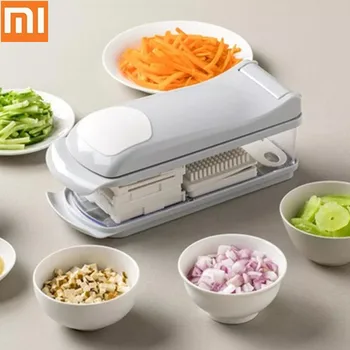 

Xiaomi Multi Grater Cutter 6 in 1Kitchen Gadgets Vegetables Potato Shredder Peeler Slicer Carrot Cheese Grater Time Saving