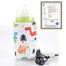 

Baby Bottle Warmers Portable Travel USB Insulation Warmer Bag Infant Feeding Milk Bottle Heated Cover