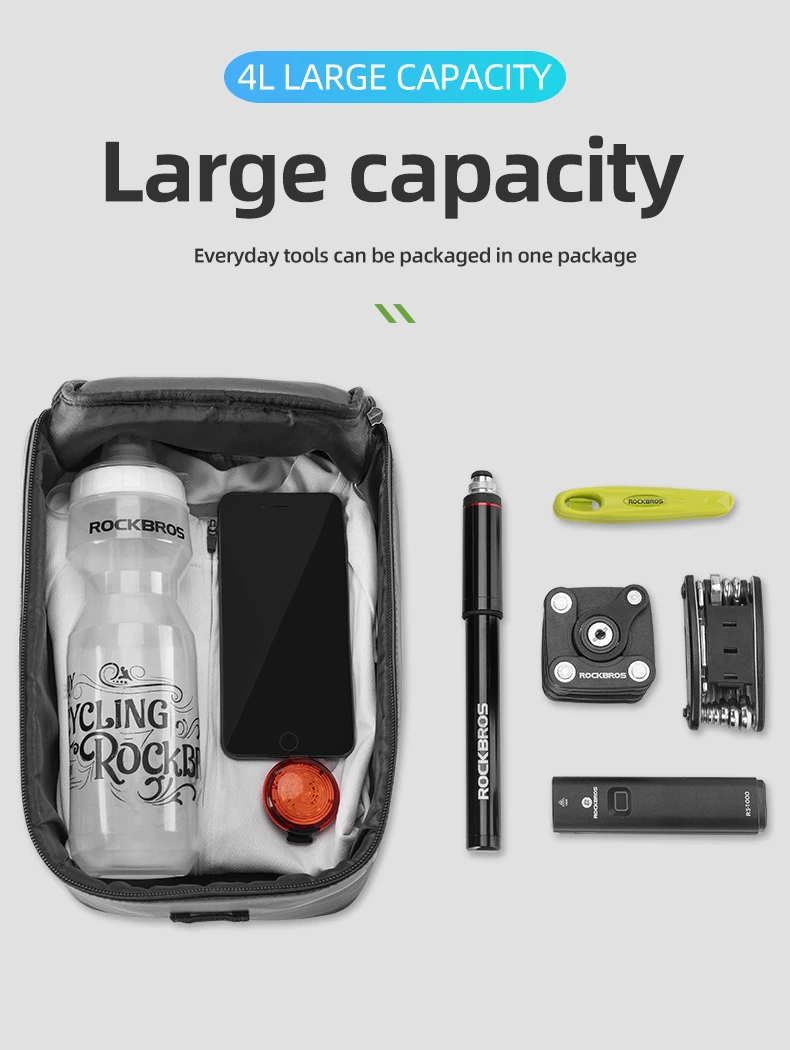 Bicycle Rear Seat Bag Bicycle Rear Bags Waterproof Cycling Travel Trunk Bag Seat