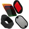 Flash Speedlight Honeycomb Grid Diffuser Bounce Reflector with Magnetic Gel Band 9Pcs filters Flash Accessories Kit as MagMod ► Photo 2/5